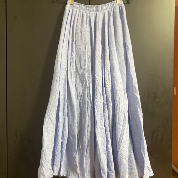 Women blue maxi skirt - Picture 2 of 2
